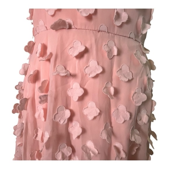 Active Seller! Kensie Blush Floral Midi Dress Size 6 Easter Spring - Picture 4 of 10